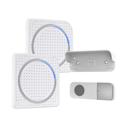 Solight 1L67AD - SET 2x bežično zvono 230V/3xAAA IP56 belo
