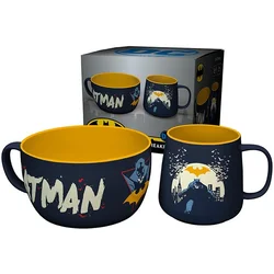 Šolja + činija DC Comics Breakfast Set Mug + Bowl - Batman Iconic