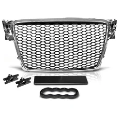 OEM Maska bez znaka sa ramom Audi A4 B8 (2008-2011), RS LOOK, Hrom