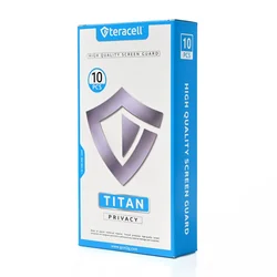 Zastitno staklo Tempered Glass Privacy Teracell Titan 2.5D za iPhone 15 6.1 crni