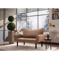 Atelier del Sofa Dvosed na razvlačenje Chatto 140x70x65cm Svetlobraon