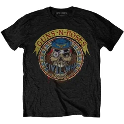 Guns N Roses Majica Skull Circle Unisex Black XL