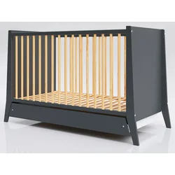 Lettino Krevetac za bebe sa fiokom Cosmo 120x60cm, Antracit