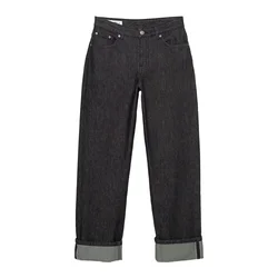 Pull&Bear Kavbojke črna