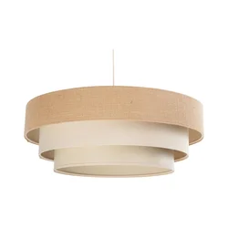 Luster na lanku TRINITI 1xE27/60W/230V prečnik 40 cm bež/krem