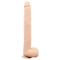 b-Vibe Bone Deep-Insert Dildo with Realistic Balls & Suction Cup 17 Skin