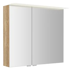 SAPHO Elegantna LED Kopalniška Galerka 80x70, Dub Alabama