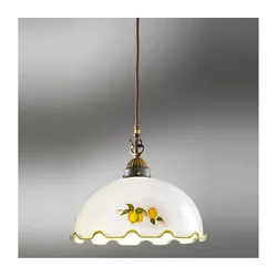 Kolarz 731.30.116 - Luster na sajli NONNA 1xE27/75W/230V pr. 20 cm limunasto žuta