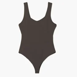 Cropp - Bodi na bretele - braon