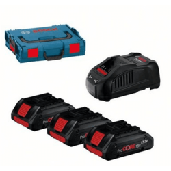 Bosch set: 3XPC 18V 4,0AH + GAL 1880 CV IN L-BOXX 0615990L1R