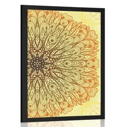 Plakat edinstveni etno ornament - 60x90 silver