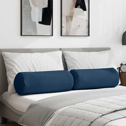 Valjkasti jastučići 2 pcs Plava O 25 x 70 cm tkanina