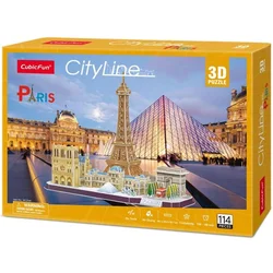 KUBIČNA ZABAVNA Slagalica 3D Gradska linija Pariz