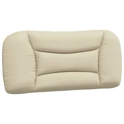 Vidaxl Blazina za vzglavje Hvar krem 90 cm blago