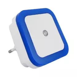 LED noćno svetlo sa senzorom sumraka LED/0,5W/230V plavo