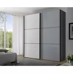 Ormar Sa Staklenim Kliznim Vratima Includo 225/222/68 cm bela, svetlosiva