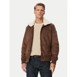 Guess Umetni kožuh M6BL41 K6733 Rjava Regular Fit