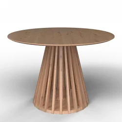 Bessagi Home Jedilna Miza Ennio, O 120cm, Barva Hrasta