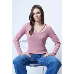 Trend Alacati Stili Ženska bluza Alc-X14791, Roze