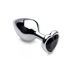Booty Sparks Black Heart Gem Anal Plug Medium