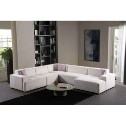 Atelier del Sofa Ugaona garnitura Melva, 305x340x145 cm, Bela