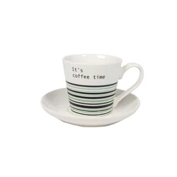 PORCELAN SET ZA KAFU 180ml 6/1 (PRUGE/ZEL) RXG-N18080B
