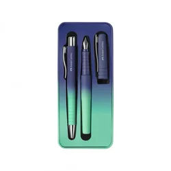Faber Castell Set Poly hemijska olovka + naliv pero M Buzzing blue 241055 ( N103 )
