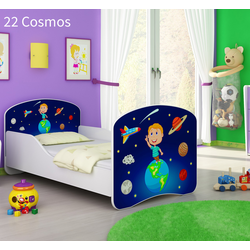 Dječji krevet ACMA s motivom 160x80 cm - 22 Cosmos