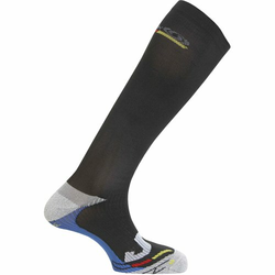 SALOMON smučarska nogavica COMPRESSION 3V 08569-BLACK-GREY