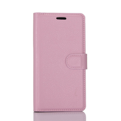 Eleganten etui / ovitek Litchi za Huawei P10 iz umetnega usnja - roza