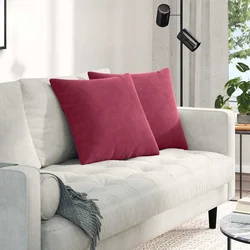 Jastučići za sofu 2 pcs Vinska crvena 50 x 50 cm