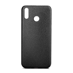 Maska Leather Look za Huawei Y9 (2019), Crna