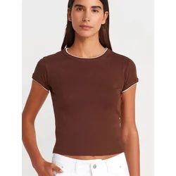 Dilvin Majica T-Shirts rjava