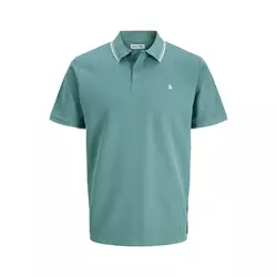 JACK & JONES Majica JJEAUSTIN cijansko modra/bela