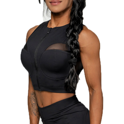Nebbia Womens Compression Push-Up Top Intense Mesh