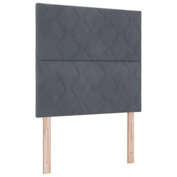 Vidaxl LED Box Spring Postelja Temno siva 120 x 190 cm Žamet