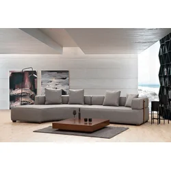 Atelier del Sofa Ugaona garnitura Gondol 105x70x105cm Siva