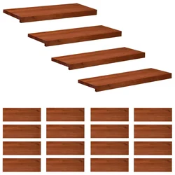 Vidaxl Stopnice 20 kos 80 x 25 x 2 cm Rjava Trda bukovina
