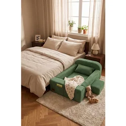 Atelier Del Sofa Luvia dečiji ležaj od sunđera 118 × 30 × 178 cm, mint zelena