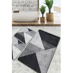 Lessentiel Maison Set 3 prostirke za kupatilo Sivi