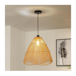 Brilagi - LED luster na sajli CERIA BOHO 1xE27/40W/230V prečnik 70 cm braon
