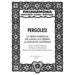 PERGOLESI:LA SERVA PADRONA FULL SCORE AND VOCAL SCORE
