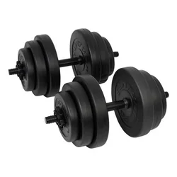 Vinyl Dumbbellset, 28kg