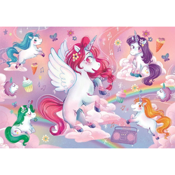 Clementoni Puzzle Happy Unicorns MAXI 24 kosov