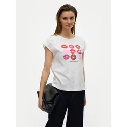 Vero Moda Majica Cysma 10328272 Bela Regular Fit