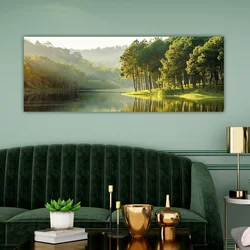 Wallity Dekorativna slika na platnu, 30x80cm, Šarena