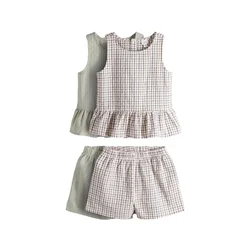 The Set Komplet ecru/rjava/kaki/rosé