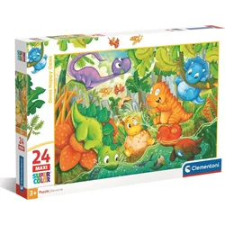 Clementoni Puzzle Happy Dinosaur Oasis MAXI 24 kosov