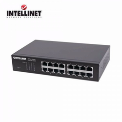 Intellinet 561068 mrežno stikalo Brez upravljanja L2 Gigabit Ethernet (10/100/1000) 1U Črna