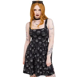 Ženska obleka KILLSTAR - Enigma - Black/Grey - KSRA013158